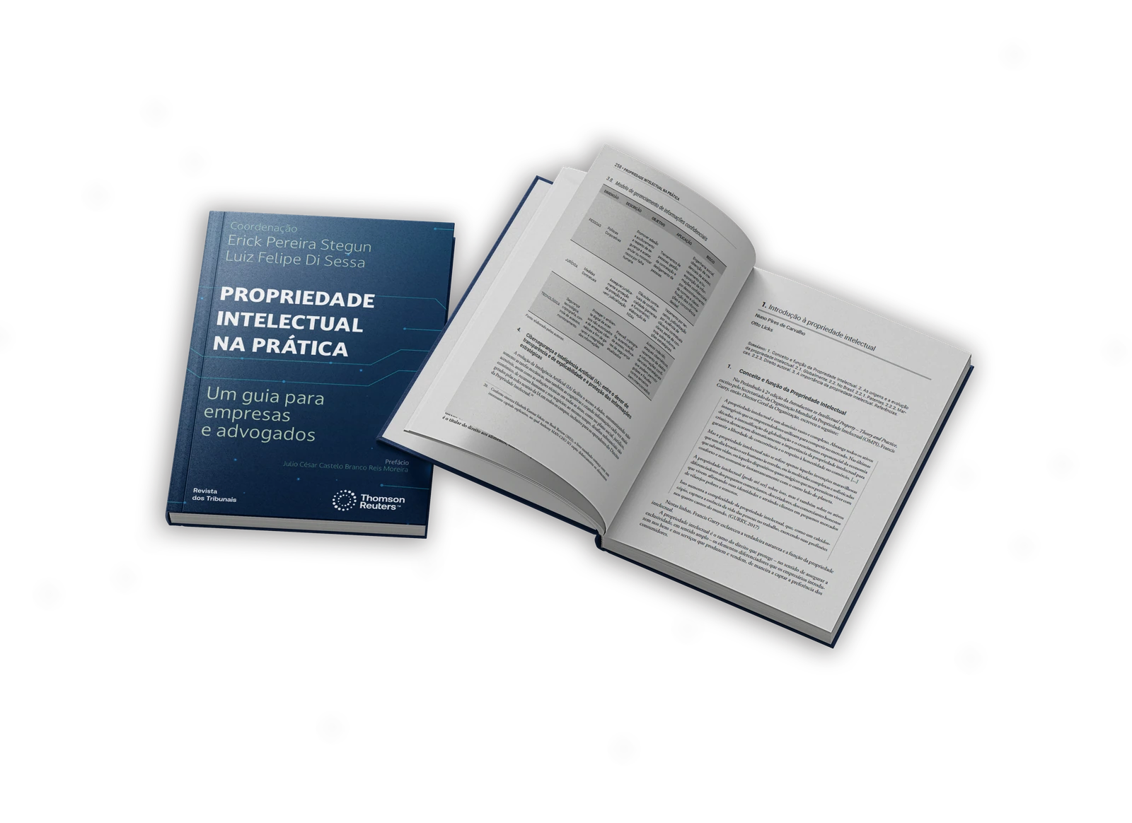 Propriedade Intelectual na Prática com exemplar fechado e aberto